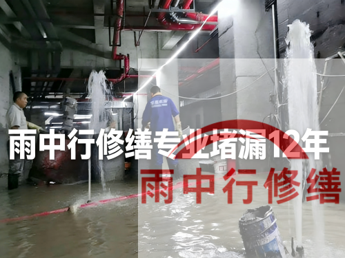 金山某污水处理厂钢筋混凝土池堵漏案例